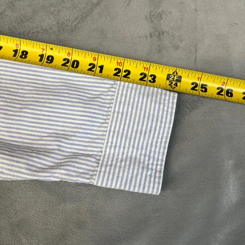 Ralph Lauren Button Down Kids XL 18-20 Blue Striped Good Big Pony Shirt